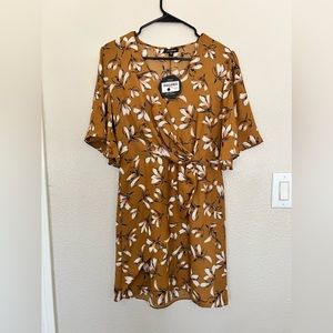 Neutral Floral Dress